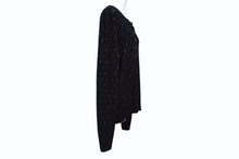 Load image into Gallery viewer, CHANEL シャネル ニット 長袖トップス メンズ P59800K07807 サイズ46 ヘンリーネック ココマーク ココボタン カシミア ブラック 美品 中古 4b002942