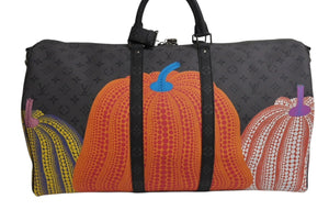 極美品 LOUIS VUITTON ルイヴィトン キーポル バンドリエール55 ボストンバッグ M46441 モノグラム エクリプス リバース 草間彌生 中古 4b002943