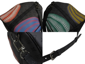 極美品 LOUIS VUITTON ルイヴィトン キーポル バンドリエール55 ボストンバッグ M46441 モノグラム エクリプス リバース 草間彌生 中古 4b002943