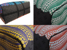 Load image into Gallery viewer, 極美品 LOUIS VUITTON ルイヴィトン キーポル バンドリエール55 ボストンバッグ M46441 モノグラム エクリプス リバース 草間彌生 中古 4b002943