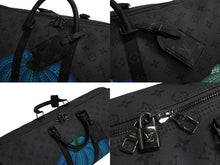 Load image into Gallery viewer, 極美品 LOUIS VUITTON ルイヴィトン キーポル バンドリエール55 ボストンバッグ M46441 モノグラム エクリプス リバース 草間彌生 中古 4b002943