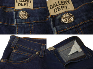 CHROME HEARTS クロムハーツ ギャラリーデパート ギャラリーデプト Levi's リーバイス クロスパッチ フレアデニムパンツ サイズ34 20パッチ 美品 中古 4b002946 