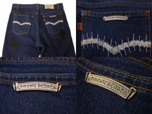 画像をギャラリービューアに読み込む, CHROME HEARTS クロムハーツ ギャラリーデパート ギャラリーデプト Levi&#39;s リーバイス クロスパッチ フレアデニムパンツ サイズ34 20パッチ 美品 中古 4b002946 