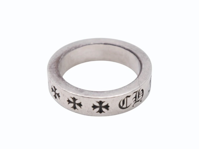 CHROME HEARTS クロムハーツ スペーサーフォーエバー リング 6mm シルバー925 アクセサリー 指輪 ジュエリー 11.5g サイズ21号 美品 中古 4b002950 