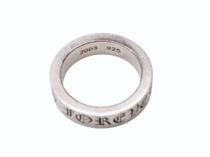 CHROME HEARTS クロムハーツ スペーサーフォーエバー リング 6mm シルバー925 アクセサリー 指輪 ジュエリー 11.5g サイズ21号 美品 中古 4b002950 