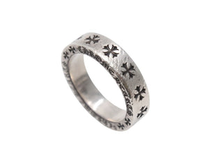 CHROME HEARTS クロムハーツ スペーサーフォーエバー リング 6mm シルバー925 アクセサリー 指輪 ジュエリー 11.5g サイズ21号 美品 中古 4b002950 
