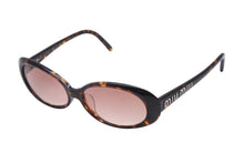 Load image into Gallery viewer, MIUMIU ミュウミュウ ラインストーン ロゴ サングラス ブラウン プラスチック 54☐15 SMU21G シルバー金具 アイウェア 小物 美品 中古 4b002953