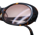 Load image into Gallery viewer, MIUMIU ミュウミュウ ラインストーン ロゴ サングラス ブラウン プラスチック 54☐15 SMU21G シルバー金具 アイウェア 小物 美品 中古 4b002953