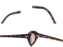 Load image into Gallery viewer, MIUMIU ミュウミュウ ラインストーン ロゴ サングラス ブラウン プラスチック 54☐15 SMU21G シルバー金具 アイウェア 小物 美品 中古 4b002953
