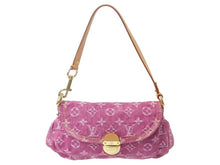 Load image into Gallery viewer, 極美品 LOUIS VUITTON ルイヴィトン ミニプリーティ ワンショルダーバッグ M95216 モノグラム デニム ピンク 中古 4b002954