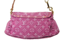 Load image into Gallery viewer, 極美品 LOUIS VUITTON ルイヴィトン ミニプリーティ ワンショルダーバッグ M95216 モノグラム デニム ピンク 中古 4b002954