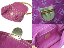 Load image into Gallery viewer, 極美品 LOUIS VUITTON ルイヴィトン ミニプリーティ ワンショルダーバッグ M95216 モノグラム デニム ピンク 中古 4b002954