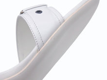 画像をギャラリービューアに読み込む, 極美品 Christian Dior クリスチャンディオール ミュール ロゴ プレート レザー ホワイト サイズ37 中古 4b002955