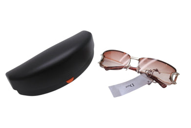 新品未使用 Dior ディオール サングラス グラデーションレンズ ナイロン 合金 ワインレッド サイズ61□14 127 中古 4b002958