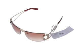 新品未使用 Dior ディオール サングラス グラデーションレンズ ナイロン 合金 ワインレッド サイズ61□14 127 中古 4b002958