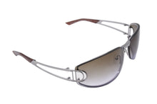Load image into Gallery viewer, 新品未使用 Dior ディオール サングラス スモークグラデーショングラス シルバー ブラウン サイズ61□14-115 中古 4b002961