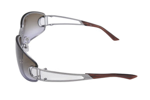 新品未使用 Dior ディオール サングラス スモークグラデーショングラス シルバー ブラウン サイズ61□14-115 中古 4b002961