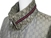 画像をギャラリービューアに読み込む, GUCCI グッチ シェリーライン GG柄 ナイロン ジップアップジャケット 219382 Z7313 ベージュ サイズ48 美品 中古 4b002964 