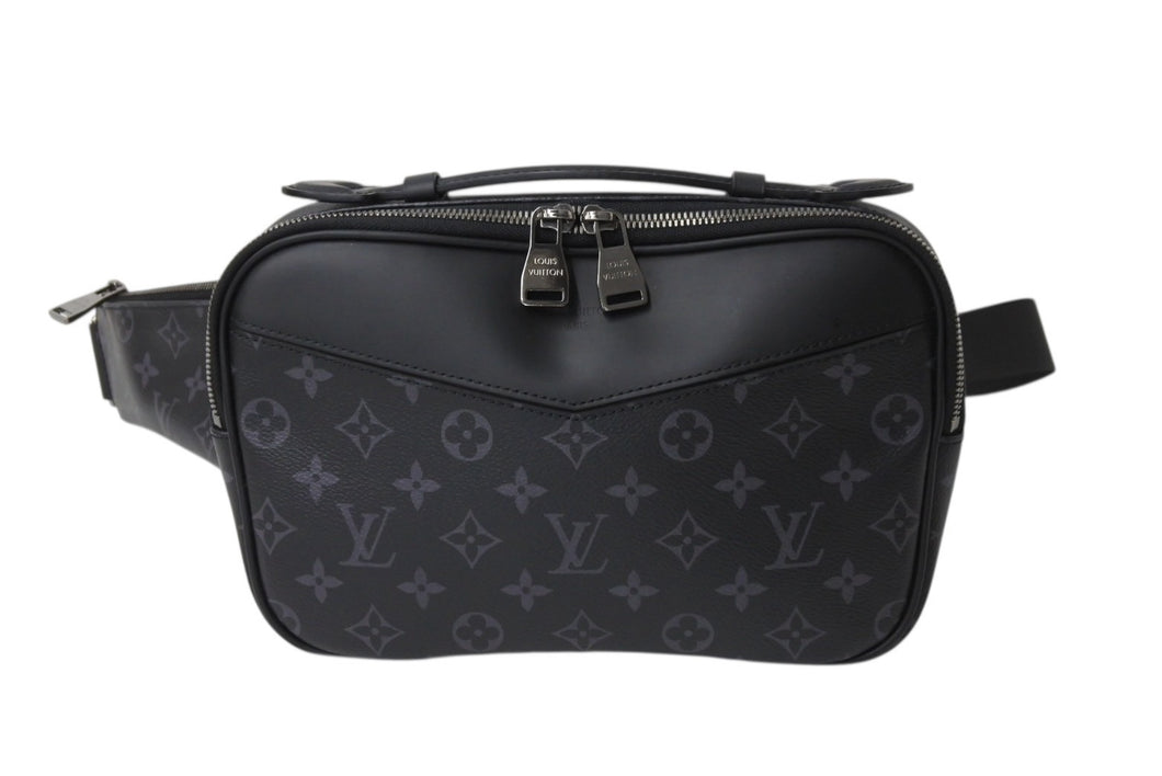 新品同様 LOUISVUITTON ルイヴィトン モノグラム エクリプス 2WAY ショルダーバッグ M11482 グレー ブラック 中古 4b002966