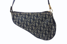 Load image into Gallery viewer, CHRISTIAN DIOR クリスチャンディオール トロッター サドルバッグ ワンショルダーバッグ サドルポーチ ネイビー 美品 中古 4b002967