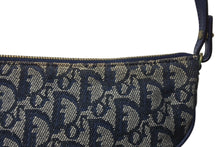 Load image into Gallery viewer, CHRISTIAN DIOR クリスチャンディオール トロッター サドルバッグ ワンショルダーバッグ サドルポーチ ネイビー 美品 中古 4b002967