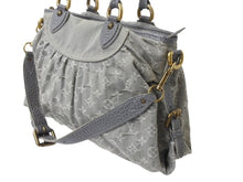 Load image into Gallery viewer, LOUIS VUITTON ルイヴィトン ネオカヴィMM 2WAYハンドバッグ M95837 モノグラムデニム グレー アンティークゴールド 美品 中古 4b002968
