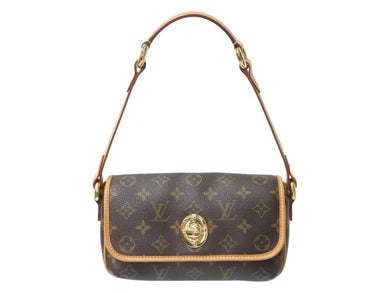LOUIS VUITTON ルイヴィトン ティカルPM ワンショルダーバッグ M40078 モノグラム ブラウン ゴールド 美品 中古 4b002970