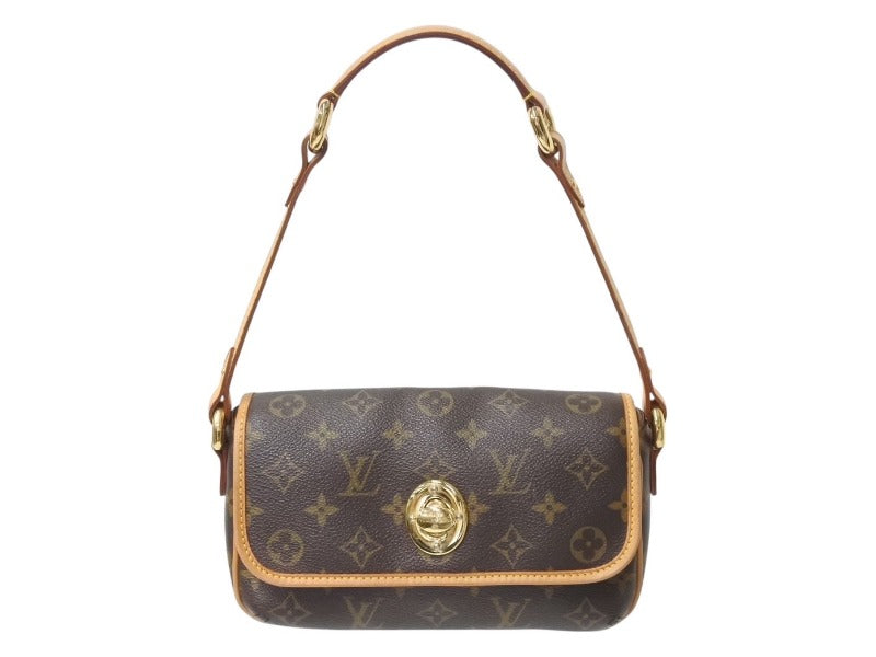 LOUIS VUITTON ルイヴィトン ティカルPM ワンショルダーバッグ M40078 モノグラム ブラウン ゴールド 美品 中古 4b002970