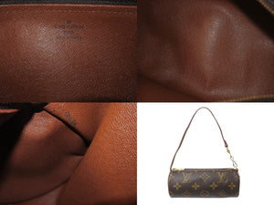 LOUIS VUITTON ルイヴィトン パピヨン30 モノグラムキャンバス ハンドバッグ 旧型 筒形 M51365 ブラウン 美品 中古 4b002971