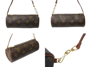 LOUIS VUITTON ルイヴィトン パピヨン30 モノグラムキャンバス ハンドバッグ 旧型 筒形 M51365 ブラウン 美品 中古 4b002971