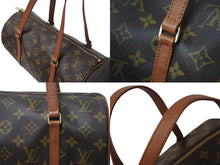 Load image into Gallery viewer, LOUIS VUITTON ルイヴィトン パピヨン30 モノグラムキャンバス ハンドバッグ 旧型 筒形 M51365 ブラウン 美品 中古 4b002971