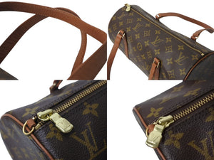 LOUIS VUITTON ルイヴィトン パピヨン30 モノグラムキャンバス ハンドバッグ 旧型 筒形 M51365 ブラウン 美品 中古 4b002971