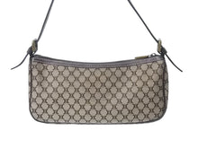 Load image into Gallery viewer, 極美品 CELINE セリーヌ ワンショルダーバッグ ハンドバッグ マカダム柄 CE00/23 イタリア製 キャンバス レザー ゴールド金具 美品 中古 4b002983
