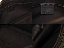 Load image into Gallery viewer, 極美品 CELINE セリーヌ ワンショルダーバッグ ハンドバッグ マカダム柄 CE00/23 イタリア製 キャンバス レザー ゴールド金具 美品 中古 4b002983