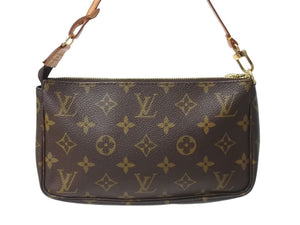 極美品 LOUIS VUITTON ルイヴィトン ポシェット アクセソワール アクセサリーポーチ M51980 モノグラム PVC レザー 中古 4b002986