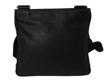 Load image into Gallery viewer, PRADA プラダ ショルダーバッグ クロスボディバッグ トライアングルロゴ VA1034 レザー ブラック シルバー金具 美品 中古 4b002989