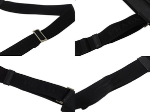 PRADA プラダ ショルダーバッグ クロスボディバッグ トライアングルロゴ VA1034 レザー ブラック シルバー金具 美品 中古 4b002989