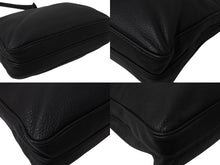 Load image into Gallery viewer, PRADA プラダ ショルダーバッグ クロスボディバッグ トライアングルロゴ VA1034 レザー ブラック シルバー金具 美品 中古 4b002989