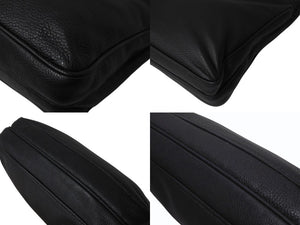 PRADA プラダ ショルダーバッグ クロスボディバッグ トライアングルロゴ VA1034 レザー ブラック シルバー金具 美品 中古 4b002989