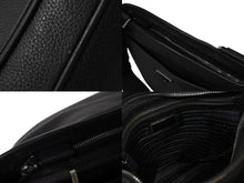 Load image into Gallery viewer, PRADA プラダ ショルダーバッグ クロスボディバッグ トライアングルロゴ VA1034 レザー ブラック シルバー金具 美品 中古 4b002989