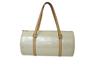LOUIS VUITTON ルイヴィトン ベッドフォード ハンドバッグ M91331 モノグラムヴェルニ 筒型 ゴールド金具 イエロー 美品 中古 4c002990