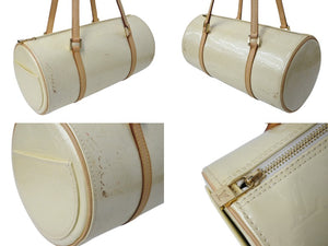 LOUIS VUITTON ルイヴィトン ベッドフォード ハンドバッグ M91331 モノグラムヴェルニ 筒型 ゴールド金具 イエロー 美品 中古 4c002990