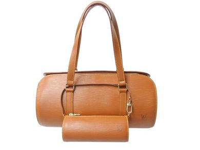 極美品 LOUIS VUITTON ルイヴィトン スフロ ハンドバッグ M52223 エピ レザー ブラウン ゴールド金具 中古 4b002992