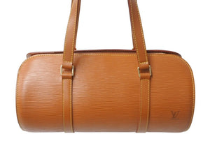 極美品 LOUIS VUITTON ルイヴィトン スフロ ハンドバッグ M52223 エピ レザー ブラウン ゴールド金具 中古 4b002992