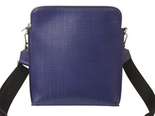 Load image into Gallery viewer, 極美品 LOEWE ロエベ ショルダーバッグ メッセンジャーバッグ ゴヤレポーター 316.60.P63 カーフ アナグラム ブルー シルバー金具 中古 4b002994