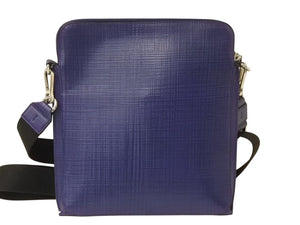 極美品 LOEWE ロエベ ショルダーバッグ メッセンジャーバッグ ゴヤレポーター 316.60.P63 カーフ アナグラム ブルー シルバー金具 中古 4b002994