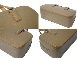 極美品 LOUIS VUITTON ルイヴィトン ハンドバッグ シェルトン M55177 モノグラムマット マットゴールド シルバー金具 中古 4b002996