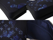 Load image into Gallery viewer, 新品同様 LOUIS VUITTON ルイヴィトン モノグラム ウォーターカラー トリオ メッセンジャー ショルダーバッグ M57840 ブルー 中古 4b002998