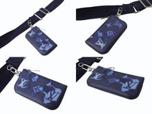 Load image into Gallery viewer, 新品同様 LOUIS VUITTON ルイヴィトン モノグラム ウォーターカラー トリオ メッセンジャー ショルダーバッグ M57840 ブルー 中古 4b002998