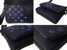 Load image into Gallery viewer, 新品同様 LOUIS VUITTON ルイヴィトン モノグラム ウォーターカラー トリオ メッセンジャー ショルダーバッグ M57840 ブルー 中古 4b002998